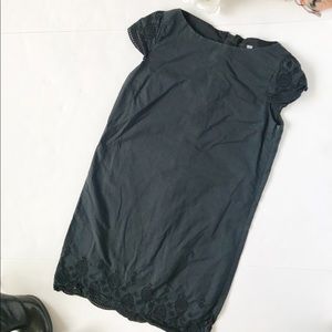 3/$20 Uniqlo Black Cotton Dress Eyelit Sleeves